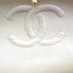 Pre Owned Chanel Beige Lambskin Small Flap  
