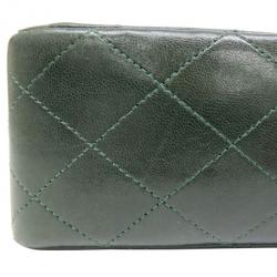مملوكة مسبقًا Chanel Green Lambskin Medium Flap Bag
