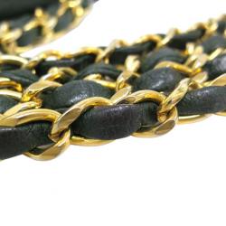 مملوكة مسبقًا Chanel Green Lambskin Medium Flap Bag