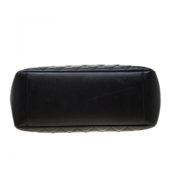 مملوكة مسبقًا حقيبة شانيل غراند شوبر جلد أسود مبطن 