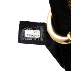 Pre Owned Chanel Black Quilted Caviar Leather Grand Shopper Tote