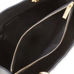 Pre Owned Chanel Black Quilted Caviar Leather Grand Shopper Tote