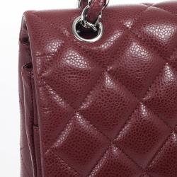 Pre Owned Chanel Rouge Fonce Maxi Classic Flap Bag