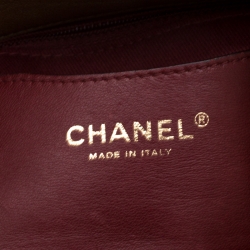 Pre Owned Chanel Gold Leather Just Mademoiselle Bowling Bag