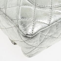 Pre Owned Chanel Metallic Silver Reissue Flap Bag