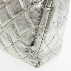 Pre Owned Chanel Metallic Silver Reissue Flap Bag