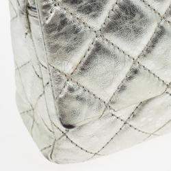 Pre Owned Chanel Metallic Silver Reissue Flap Bag