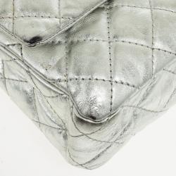 Pre Owned Chanel Metallic Silver Reissue Flap Bag