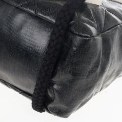 مملوكة مسبقًا Chanel Grey Coated Canvas Large CC White Tote