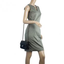 Pre Owned Chanel Black Quilted Leather Mini Flap Classic Bag