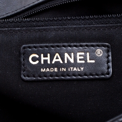 Pre Owned Chanel Black Quilted Leather Jumbo Mademoiselle Chic Flap Shoulder Bag