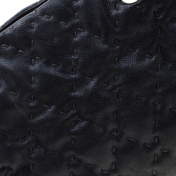 مملوكة مسبقًا Chanel Black Quilted Leather Wild Stitch Tote