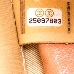 Pre Owned حقيبة كروس شانيل راوند از ايرث جلد CC وردية فاتحة