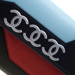 Chanel Multicolor Leather Airline Wallet On Chain