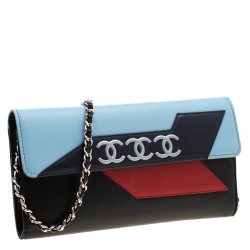 Chanel Multicolor Leather Airline Wallet On Chain