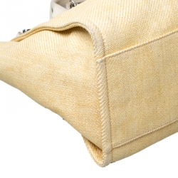 Pre Owned Chanel Beige Raffia Large Deauville Tote 
