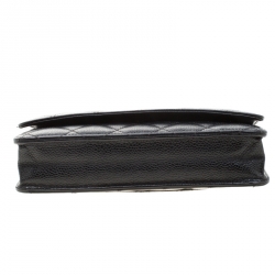 مملوكة مسبقًا Chanel Black Caviar Leather Wallet On Chain