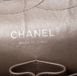 Pre Owned Chanel Rose Gold Quilted Leather Jumbo Classic Double Flap Bag