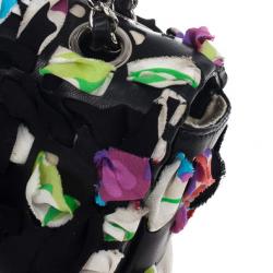 Pre Owned Chanel Limited Edition Scarf-Woven Lambskin Classic Flap Bag