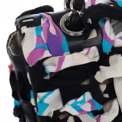 Pre Owned Chanel Limited Edition Scarf-Woven Lambskin Classic Flap Bag