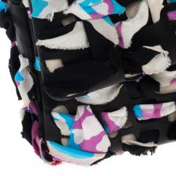 Pre Owned Chanel Limited Edition Scarf-Woven Lambskin Classic Flap Bag