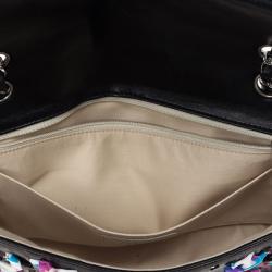 Pre Owned Chanel Limited Edition Scarf-Woven Lambskin Classic Flap Bag