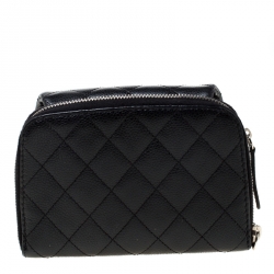 مملوكة مسبقًا Chanel Black Caviar Quilted Leather Mini Flap Crossbody Bag