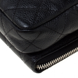 مملوكة مسبقًا Chanel Black Caviar Quilted Leather Mini Flap Crossbody Bag
