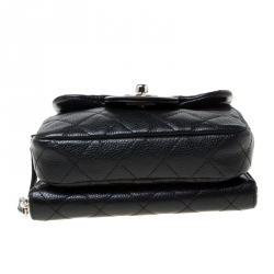 مملوكة مسبقًا Chanel Black Caviar Quilted Leather Mini Flap Crossbody Bag