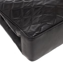 Pre Owned Chanel Black Vintage Quilted Lambskin Shoulder Bag