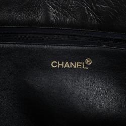 Pre Owned Chanel Black Vintage Quilted Lambskin Shoulder Bag