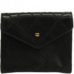 مملوكة مسبقًا Chanel Black Calfskin Leather Coin Purse 