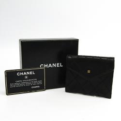 مملوكة مسبقًا Chanel Black Calfskin Leather Coin Purse 