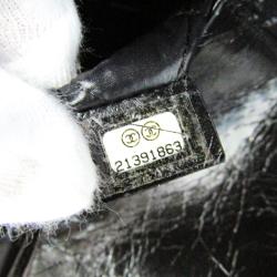 مملوكة مسبقًا Chanel Black Calfskin Leather Femeniste Mais Feminine Zippy Pouch