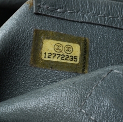 مملوكة مسبقًا حقيبة يد شانيل حلية زهرة كاميليا سلسلو جلد نوبوك أخضر فاتح