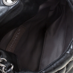 مملوكة مسبقًا Chanel Black Quilted Leather Bubble Small Shoulder Bag