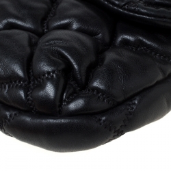 مملوكة مسبقًا Chanel Black Quilted Leather Bubble Small Shoulder Bag