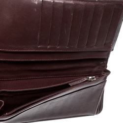 Pre Owned Chanel Black Quilted Leather CC Bifold Long Wallet