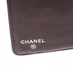 Pre Owned Chanel Black Quilted Leather CC Bifold Long Wallet