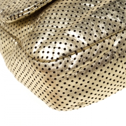 مملوكة مسبقًا Chanel Gold Drill Perforated Leather 2.55 Reissue Classic Flap Bag           