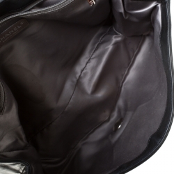 مملوكة مسبقًا Chanel Black Textured Quilted Leather Shoulder Bag