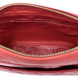 مملوكة مسبقًا Chanel Red Quilted Leather Tassel Vintage Shoulder Bag