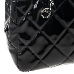 Pre Owned Chanel Black Quilted Vintage Large Tote Bag