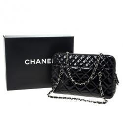 Pre Owned Chanel Black Quilted Vintage Large Tote Bag