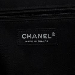 Pre Owned Chanel Black Quilted Vintage Large Tote Bag