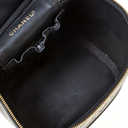 Chanel Black Caviar Leather Vanity Case