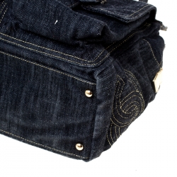 مملوكة مسبقًا Chanel Dark Blue Denim Tote