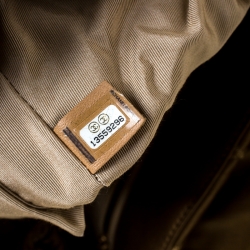 Pre Owned Chanel Gold Leather Bubble Quilt Flap Shoulder Bag