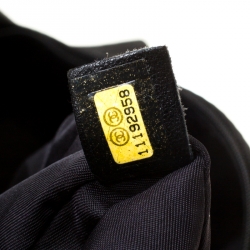 Pre Owned Chanel Black Coated Canvas and Nylon Large Biarritz Hobo