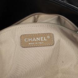 Pre Owned Chanel Black Caviar Grand Shopper Tote 